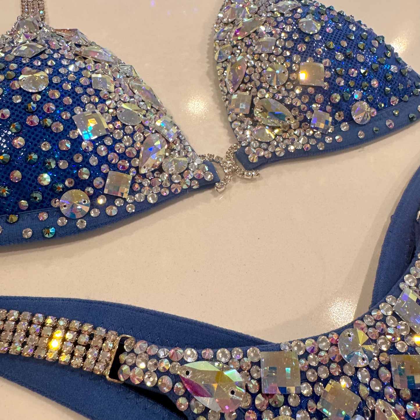 Blue Jeweled Goddess Suit