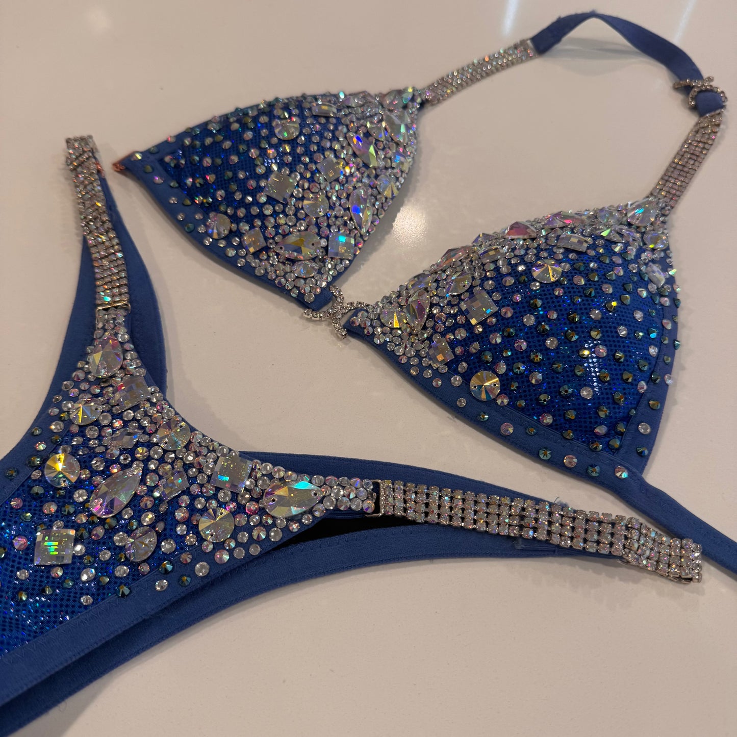 Blue Jeweled Goddess Suit