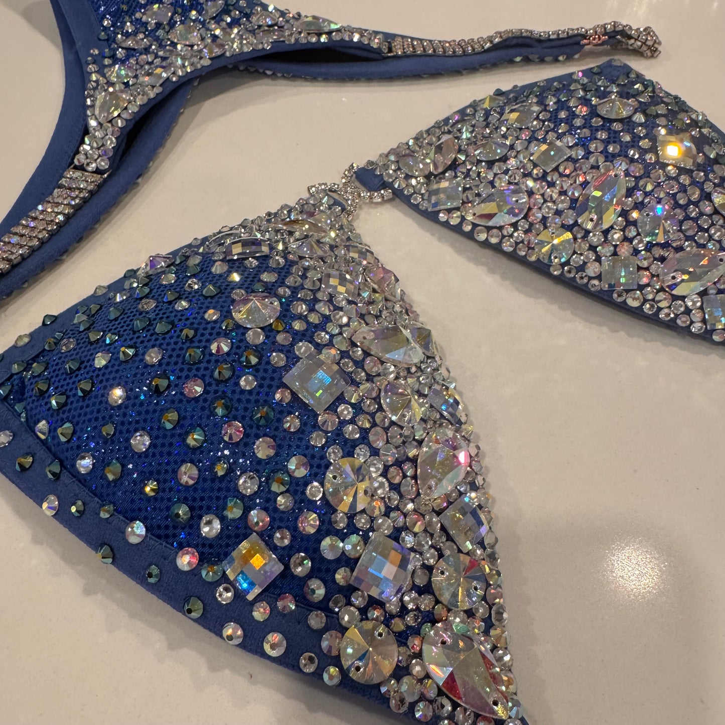 Blue Jeweled Goddess Suit