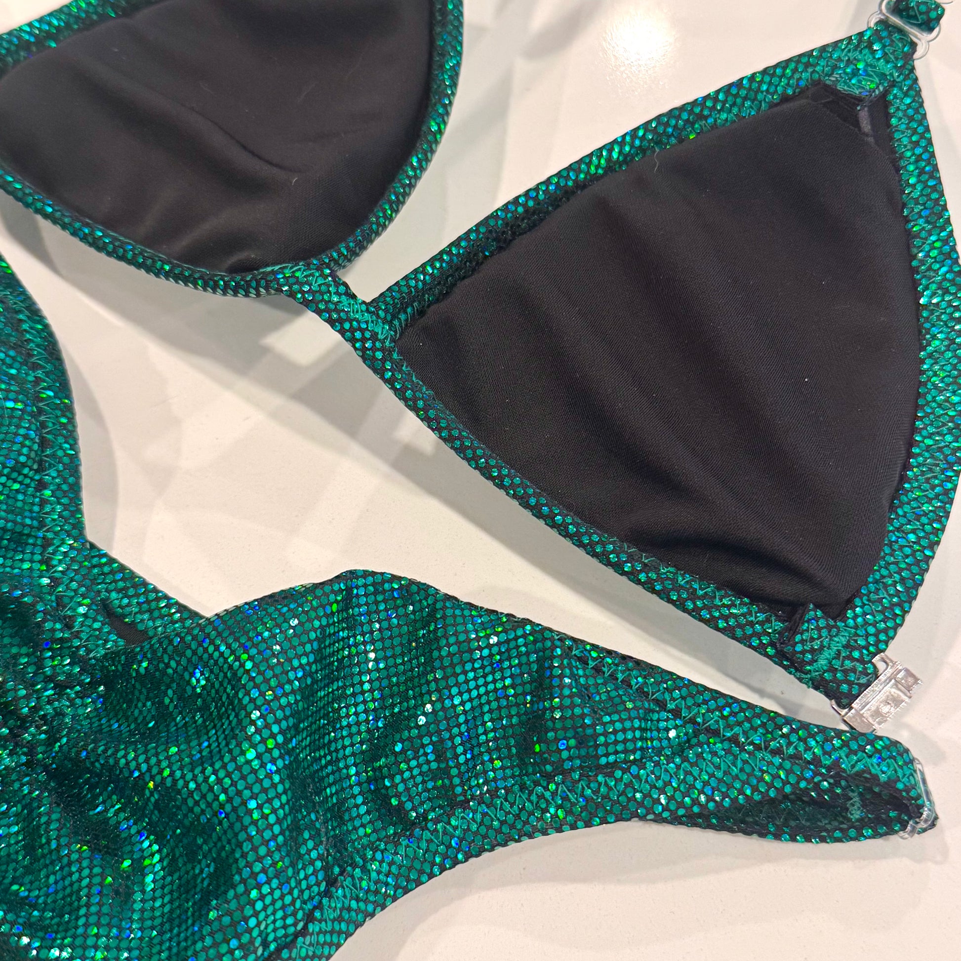 Emerald Green Hologram Fit Model Bikini Denver, Colorado