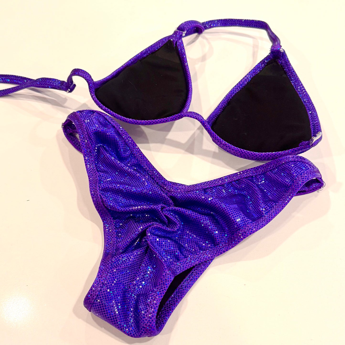 NPC Purple Hologram Fit Model Bikini