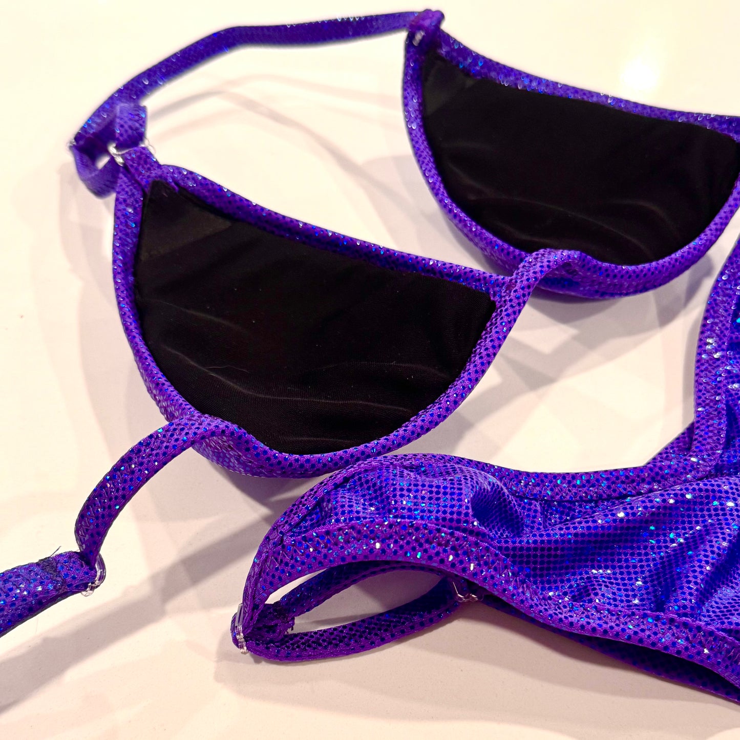 NPC Purple Hologram Fit Model Bikini