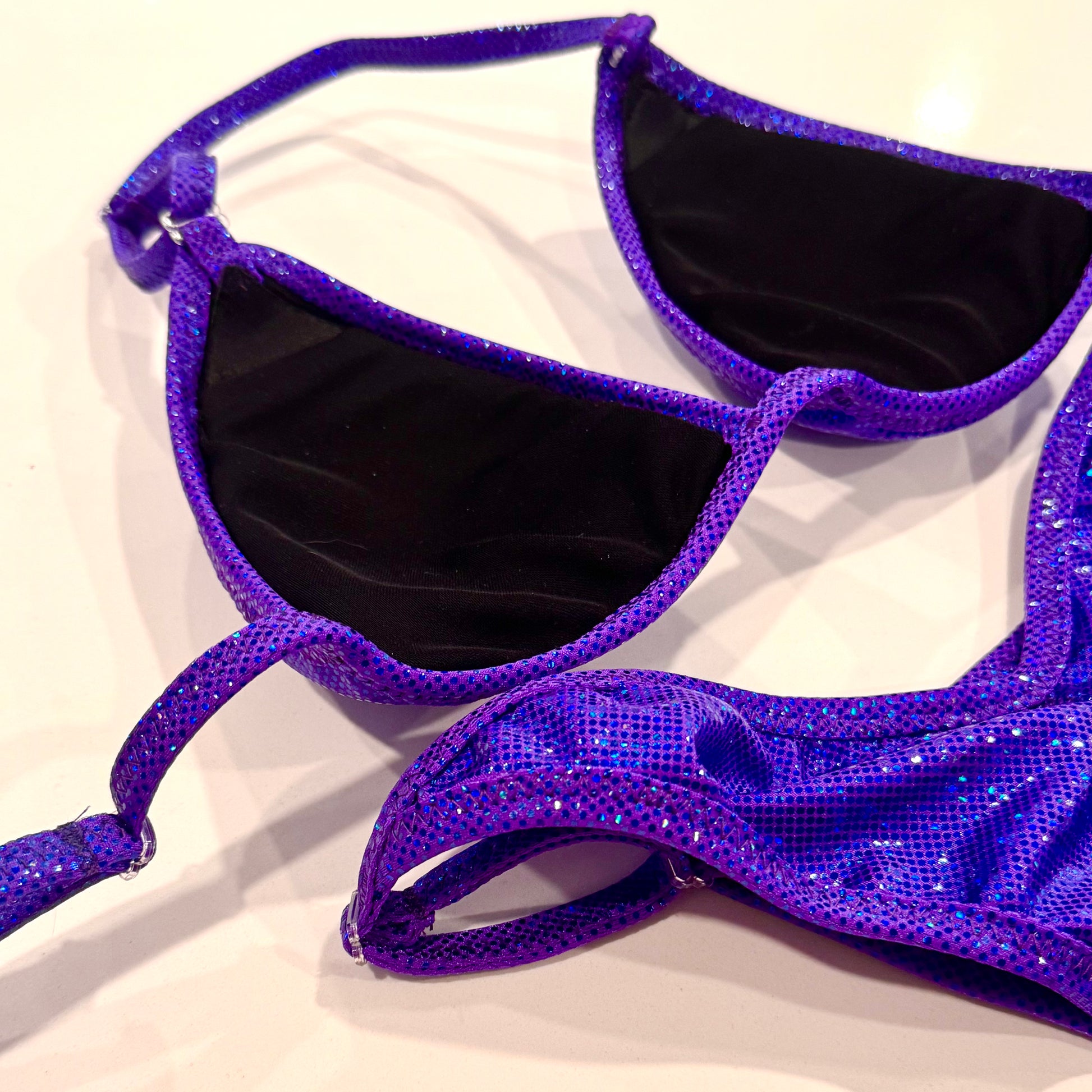 NPC Purple Hologram Fit Model Bikini
