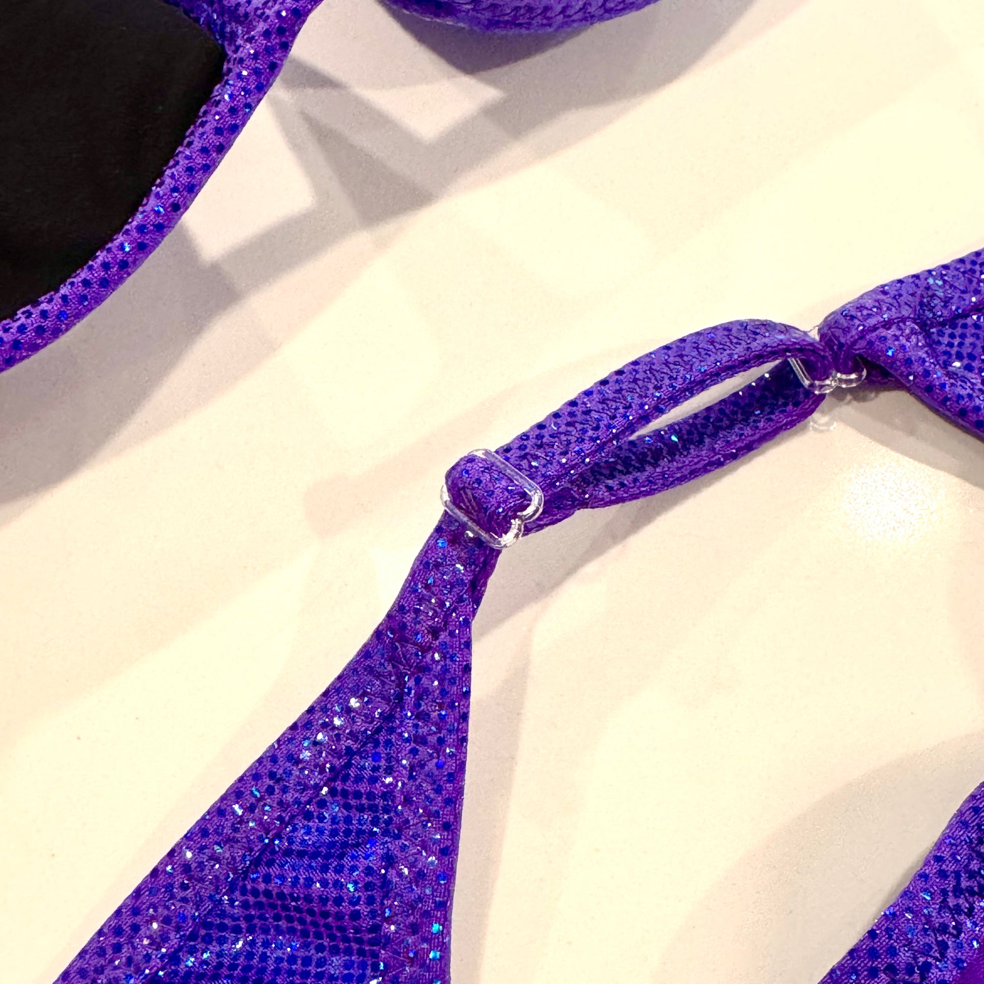 NPC Purple Hologram Fit Model Bikini