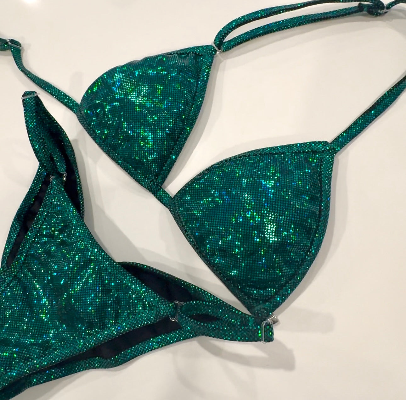 Emerald Green Hologram Fit Model Bikini Denver, Colorado