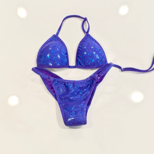 NPC Purple Hologram Fit Model Bikini