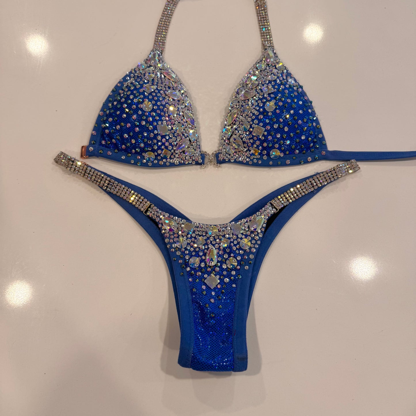 Blue Jeweled Goddess Suit