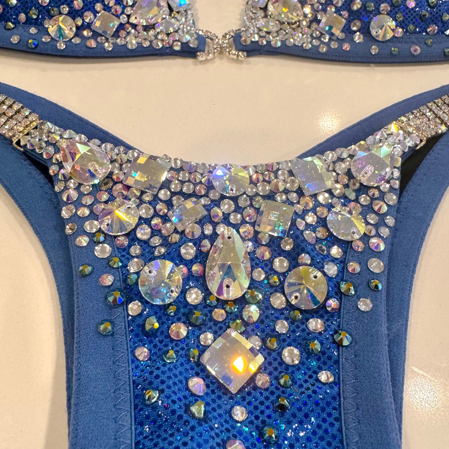 Blue Jeweled Goddess Suit