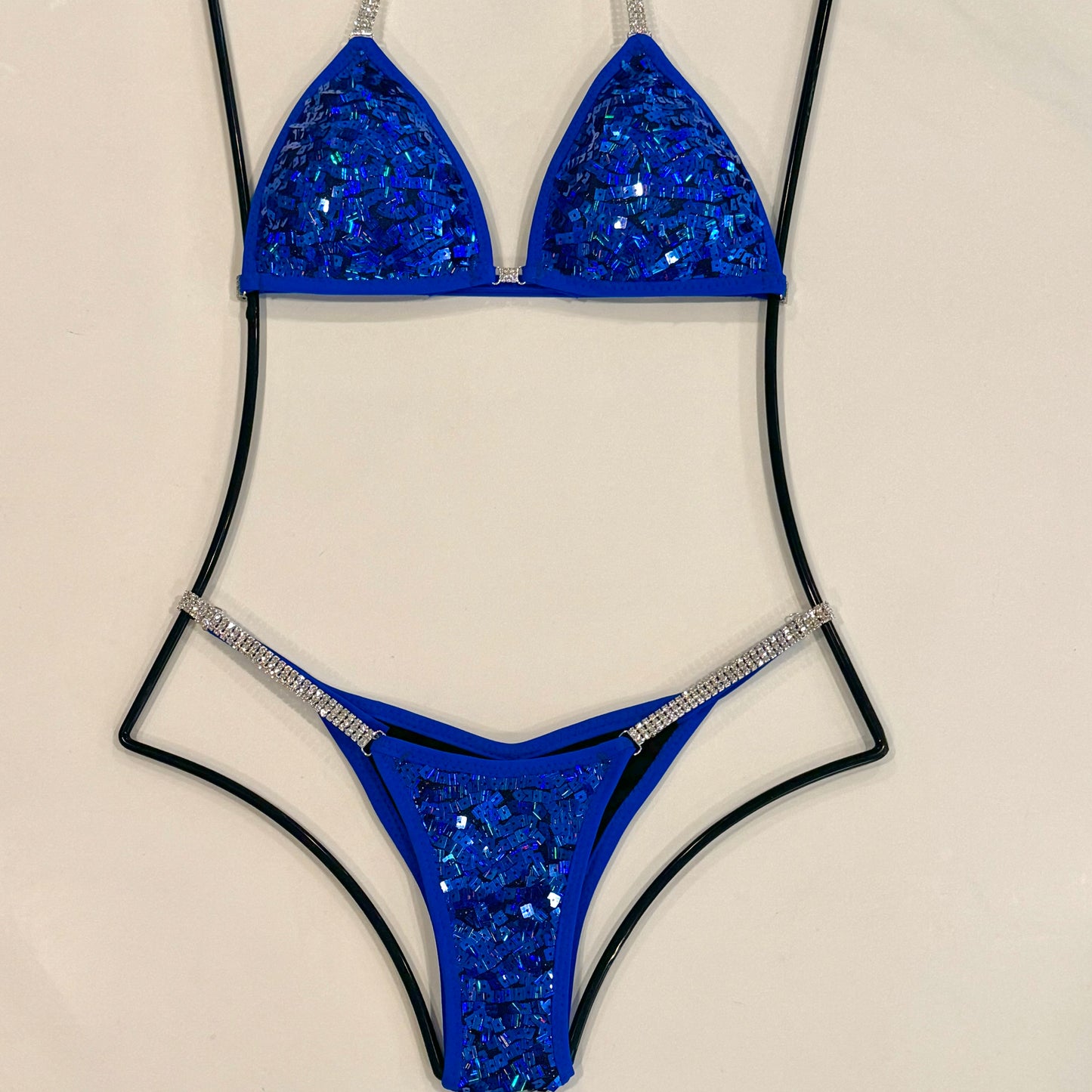 Royal Blue Square Sequin Suit